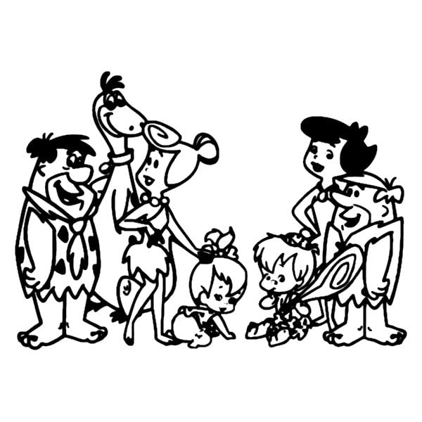Flintstones Die Cut Stickers9