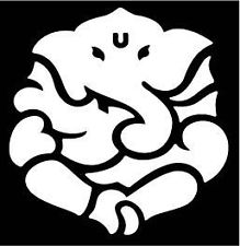 Ganesh Yoga Hindu Religious ELEPHANT Symbol  Vinyl Die Cut Decal Sticker 2