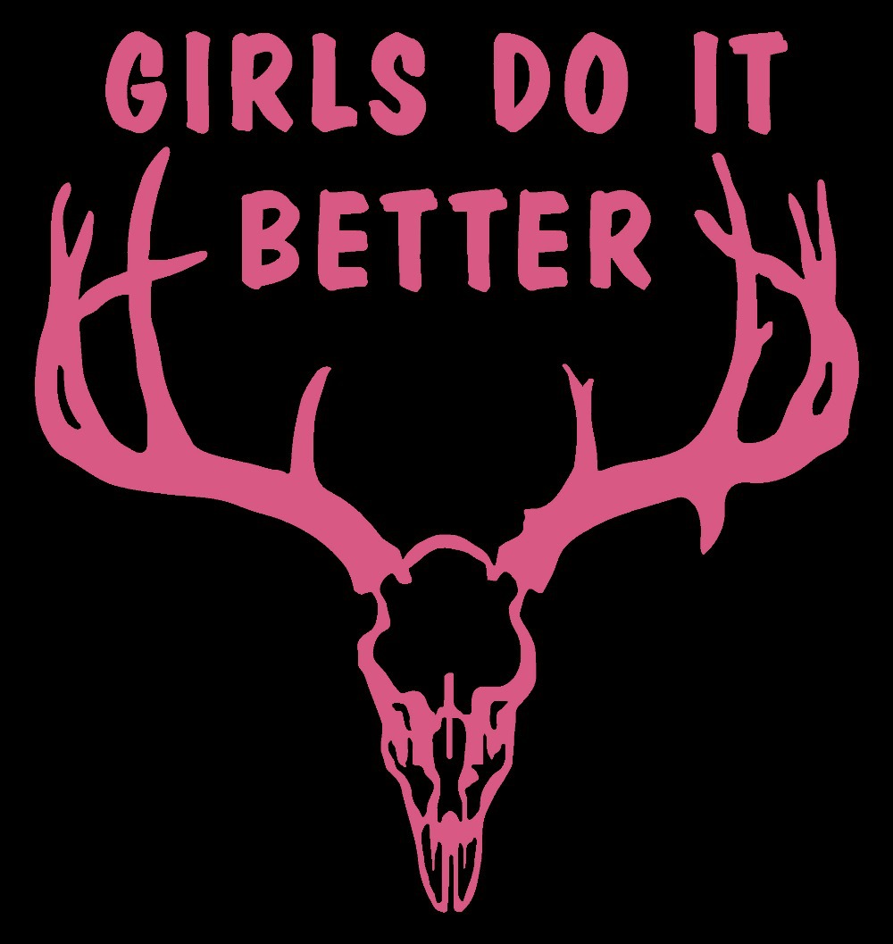 GIRLS DO IT BETTER DEER HUNTING DECAL