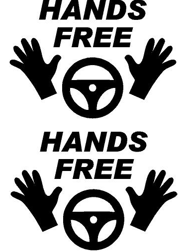 HANDS FREE TESLA ELON DECALS PAIR