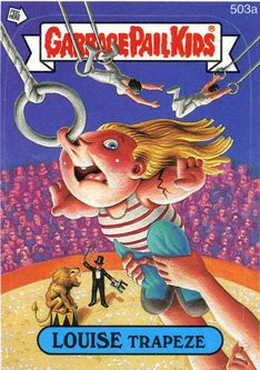 LOUISE Trapeze Funny Decal Name Sticker