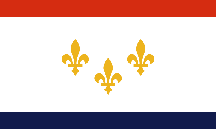 Louisiana New Orleans City Flag Decal