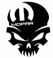 MOPAR SKULL DIE CUT DECAL