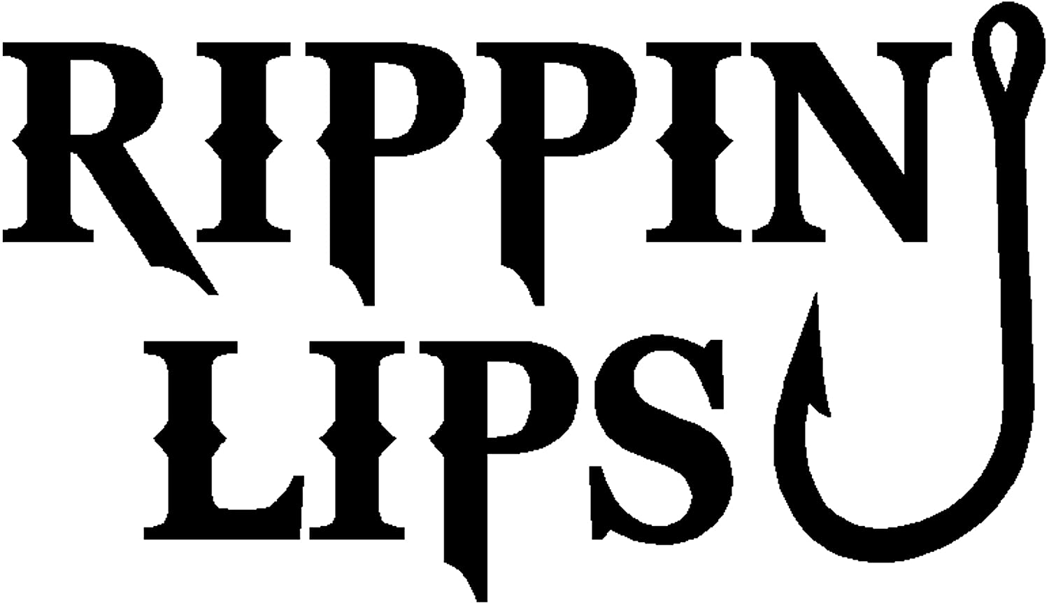 RIPPIN LIPS DIE CUT FISHING DECAL
