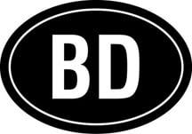 Bangladesh Oval Decal