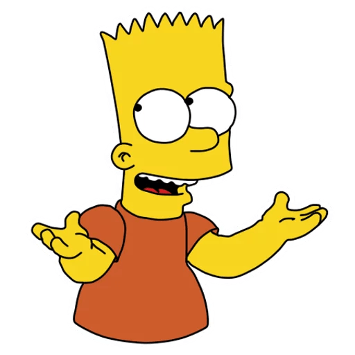 bart-simpson-HEY MAN Sticker