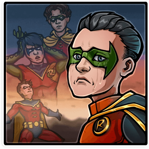 dc comics marvel comics sticker 29