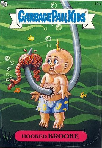 Hooked BROOKE Funny Sticker Name Decal