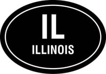 Illinois Oval Decal