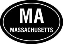 Massachusetts Oval Decal
