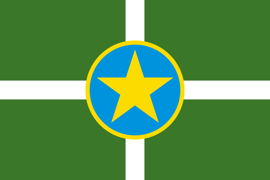 Mississippi Jackson City Flag Sticker