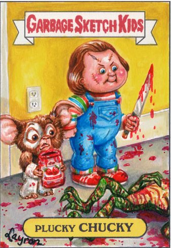 Plucky CHUCKY Gross Sticker Funny Name Decal