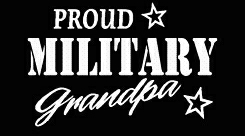 PROUD Military Stickers MILITARY GRANDPA