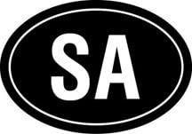 Saudi Arabia Oval Euro Decal