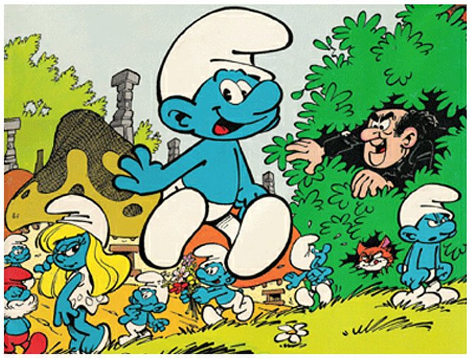 Smurf Wallpaper Sticker 1