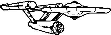 Star Trek Decal Enterprise