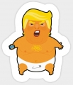 TRUMP BABY BALLOON STICKER