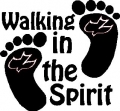 Walk in the Spirirts Die Cut Vinyl Decal Sticker