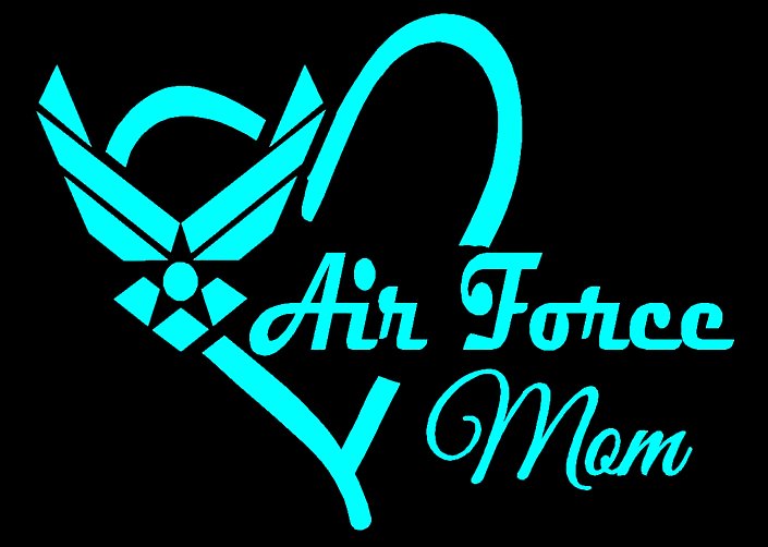 AIR FORCE MOM DIE CUT DECAL