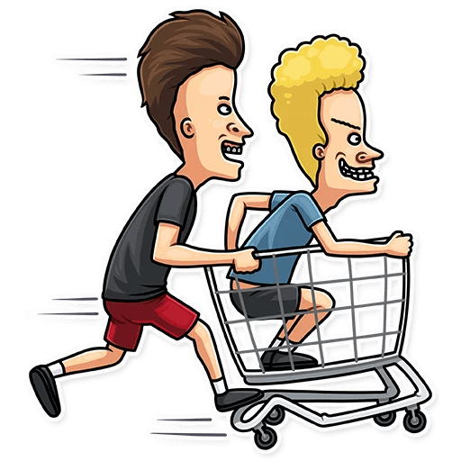 beavis and butthead mtv funny cartoon sticker_26