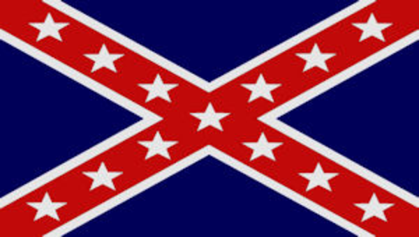 blue rebel flag sticker