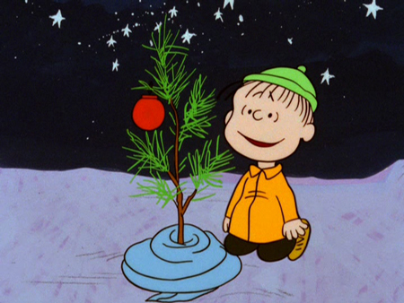 charlie brown christmas LINUS STICKER