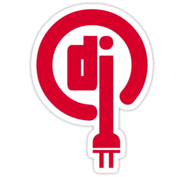 DJ sticker Record and Plug