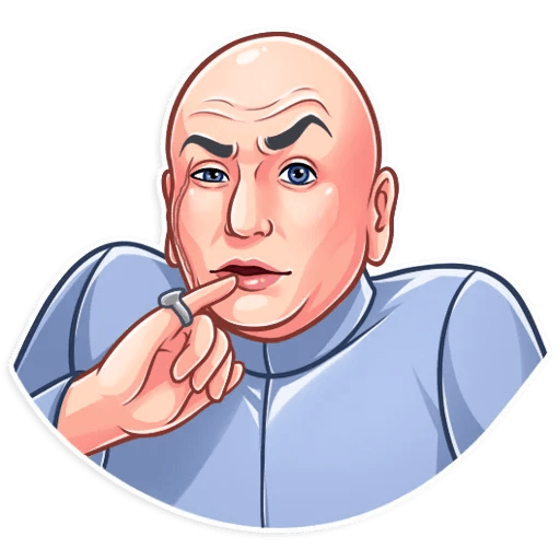 dr evil funny tv show sticker 10