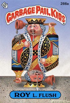 ROY L Flush Funny Decal Name Sticker