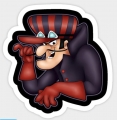 Wacky Races Dastardly Sticker