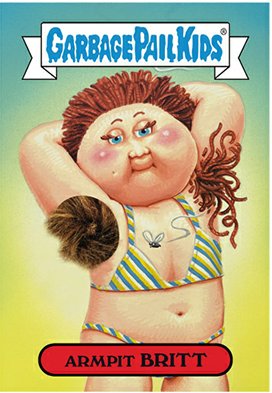 Armpit BRITT Gross Sticker Funny Name Decal