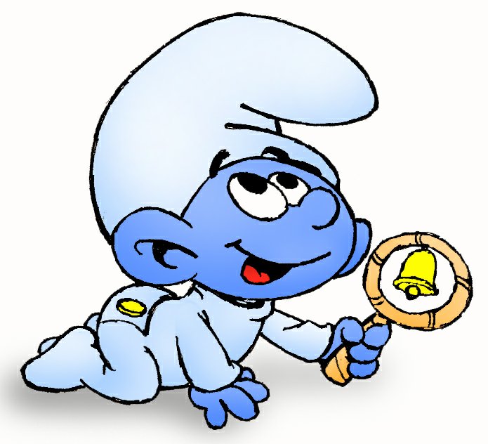Baby Smurf Color Sticker 4