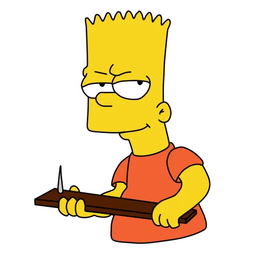 bart-simpson-NAIL Sticker