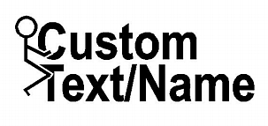 FUCK Custom Name Vinyl Decal