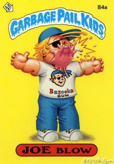 JOE Blow Funny Sticker Name Decal