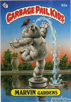 MARVIN Gardens Funny Decal Name Sticker