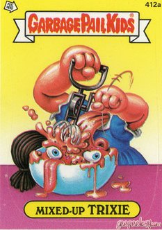 Mixed Up TRIXIE Funny Decal Name Sticker