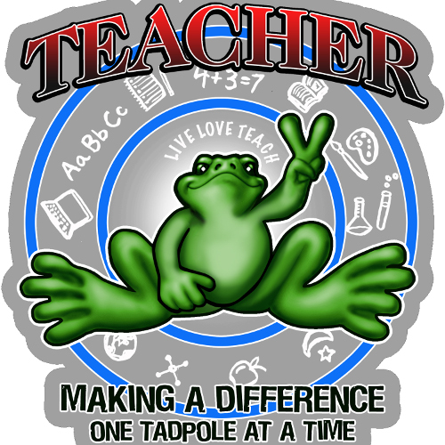 PEACE FROG TEACHER STICKER