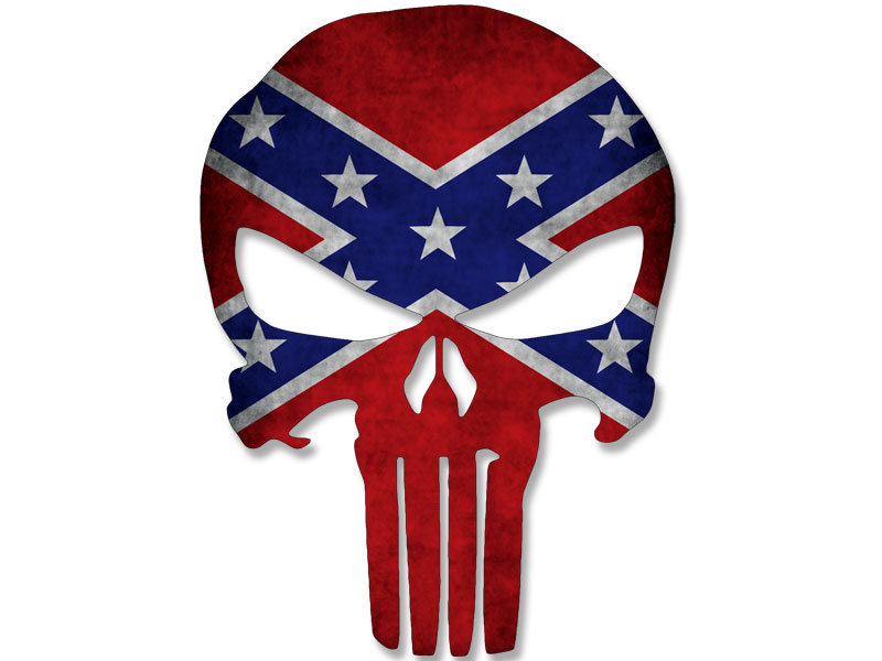 Punisher_Skull_Shaped_REBEL_sticker color