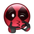 superhero deadpool face emoji
