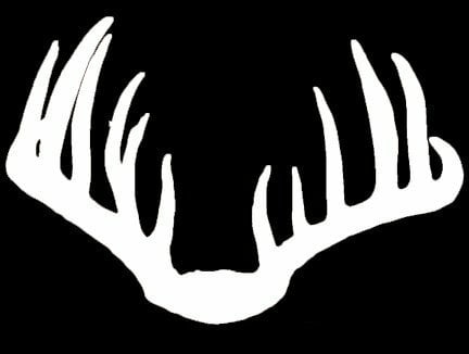 Diecut Deer Rack Decal
