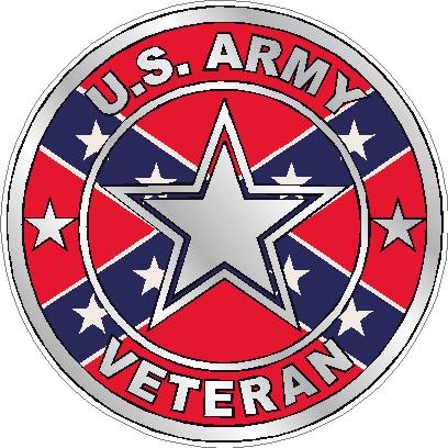 ARMY VETERAN flag rebel