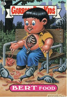 BERT Food Funny Sticker Name Decal