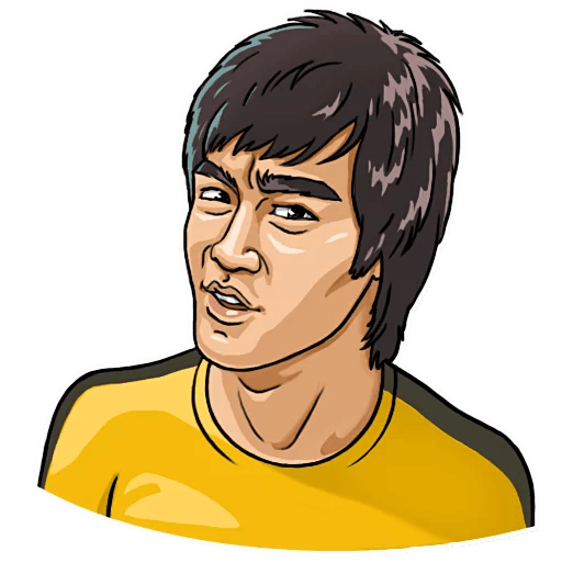 bruce dragon lee celebrity sticker_7