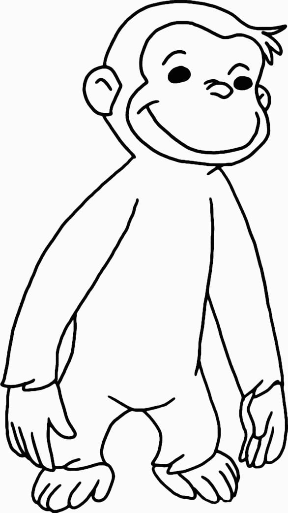 Curious Deorge Die Cut Sticker