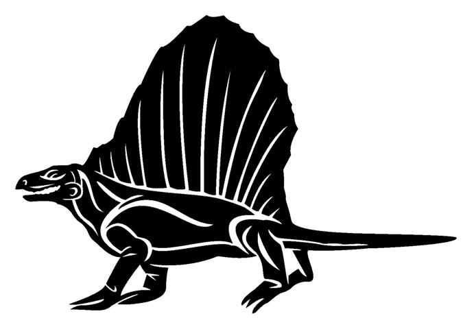 Dimetrodon Vinyl Car Decal