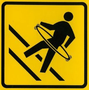 Hula Hooping Warning Decal