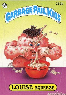 LOUISE Squeeze Funny Decal Name Sticker