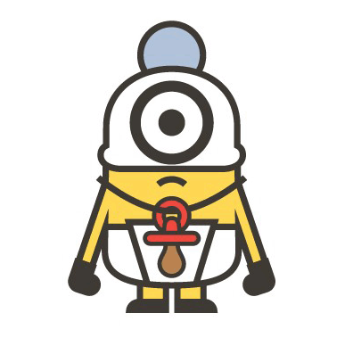 Minion Baby Sticker