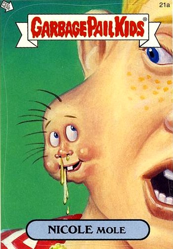 NICOLE Mole Funny Decal Name Sticker